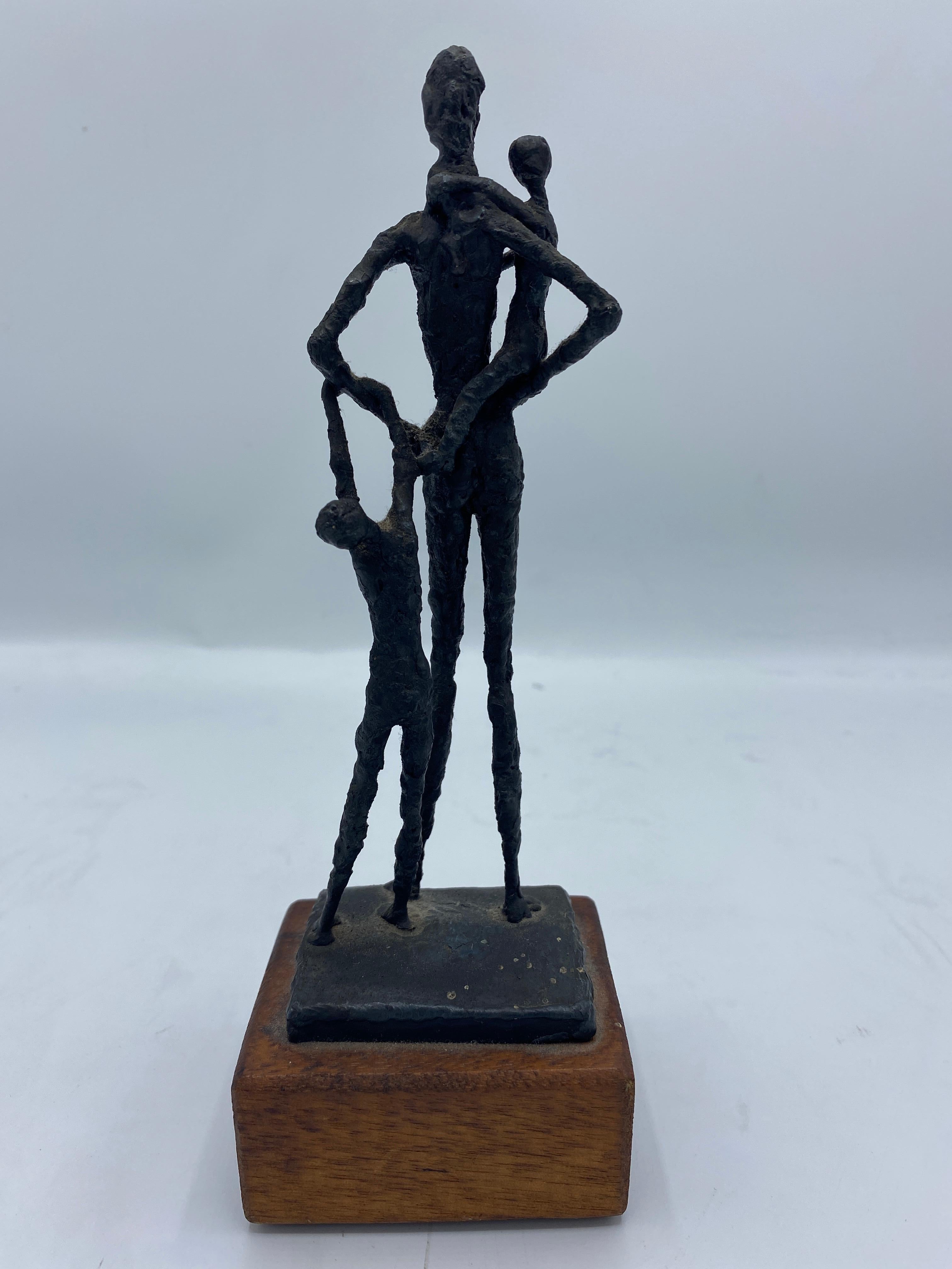 American Small Figurative Metal Mid 20th Century Sculpture by Harris Sorrelle