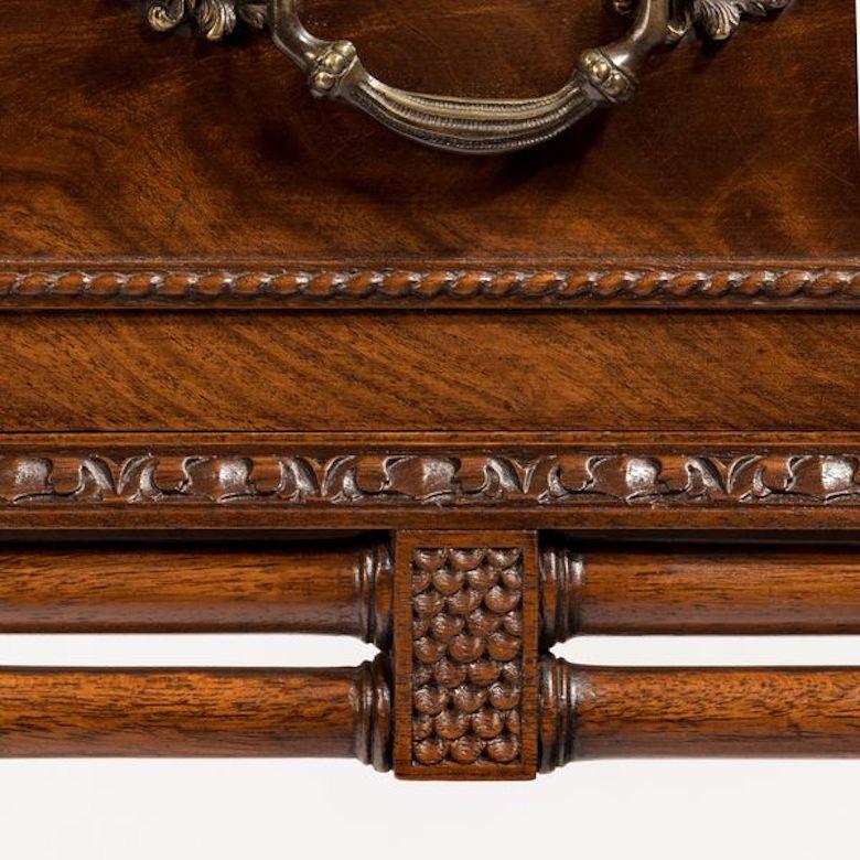 English Small Fine Quality Georgian Style Mahogany Cabinet