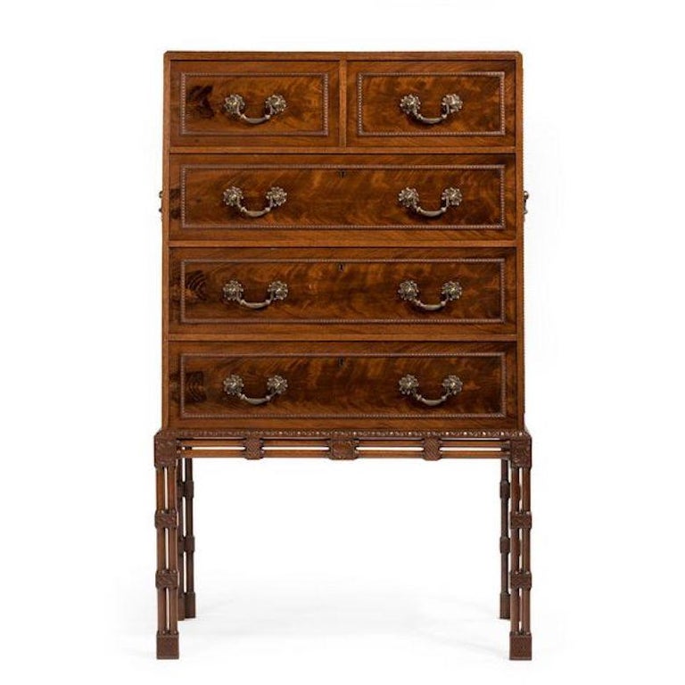 Small Fine Quality Georgian Style Mahogany Cabinet For ...