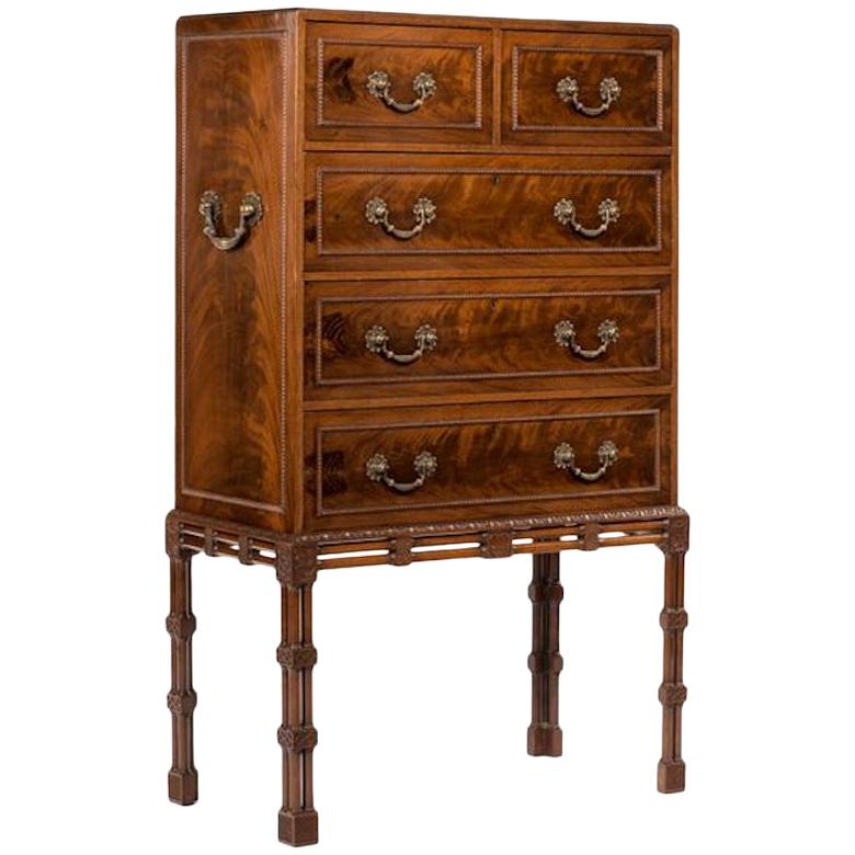 Small Fine Quality Georgian Style Mahogany Cabinet