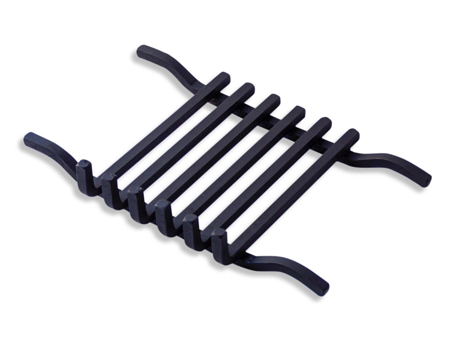 Forged Small Fireplace Grate for Andirons, Firedogs For Sale