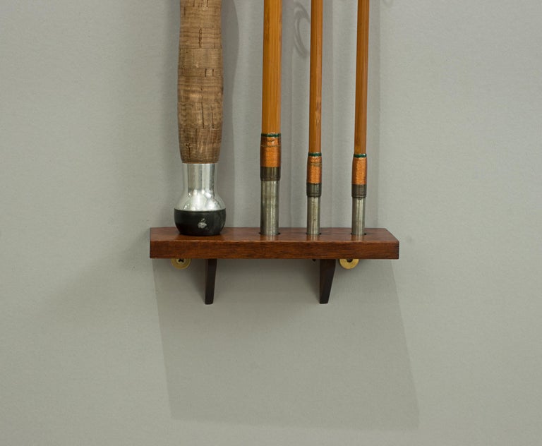 Small Fishing Rod Display Rack at 1stDibs | vintage fishing rod holder, antique  fishing rod display, how to display old fishing rods