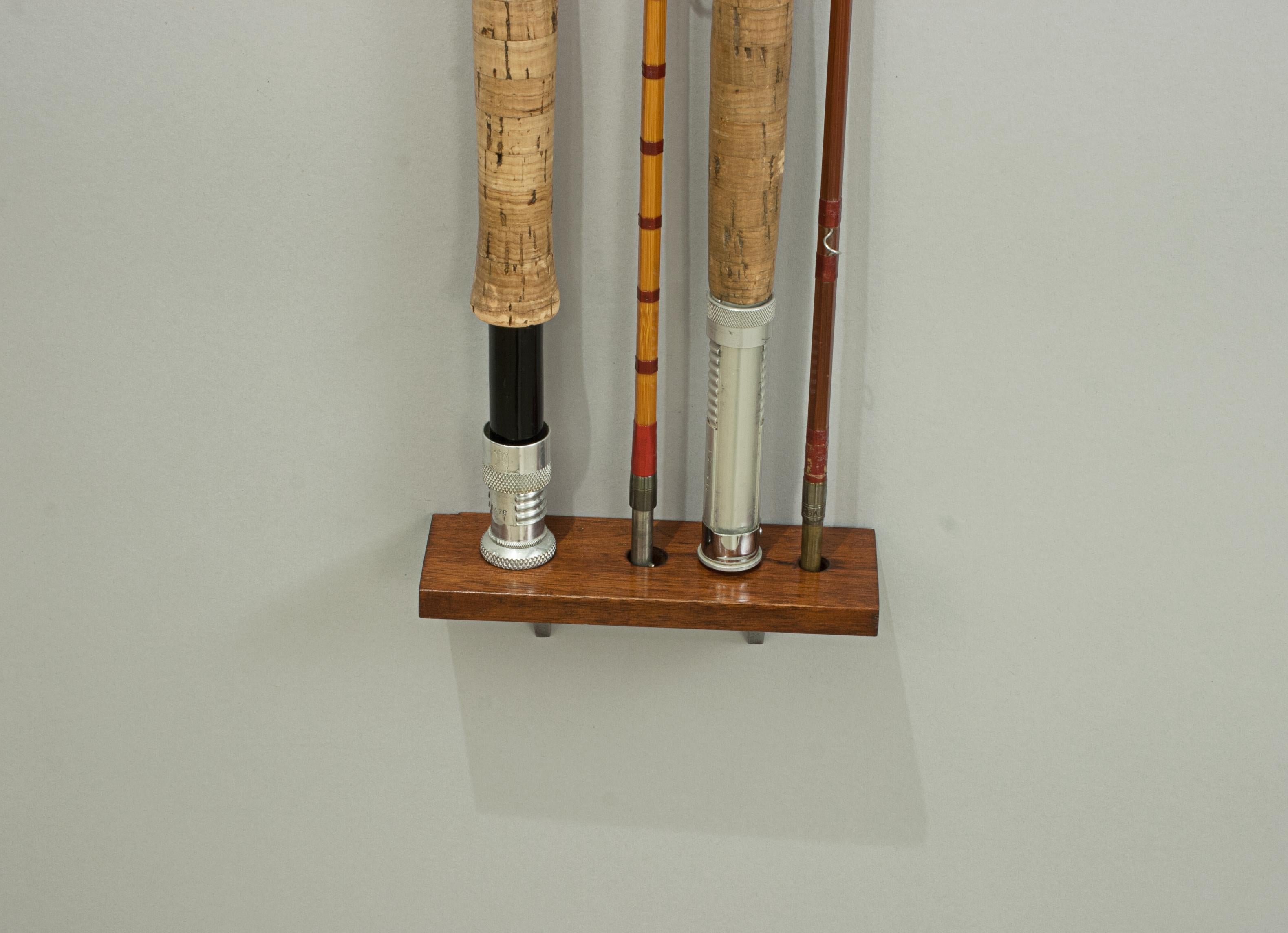 antique fishing rod display