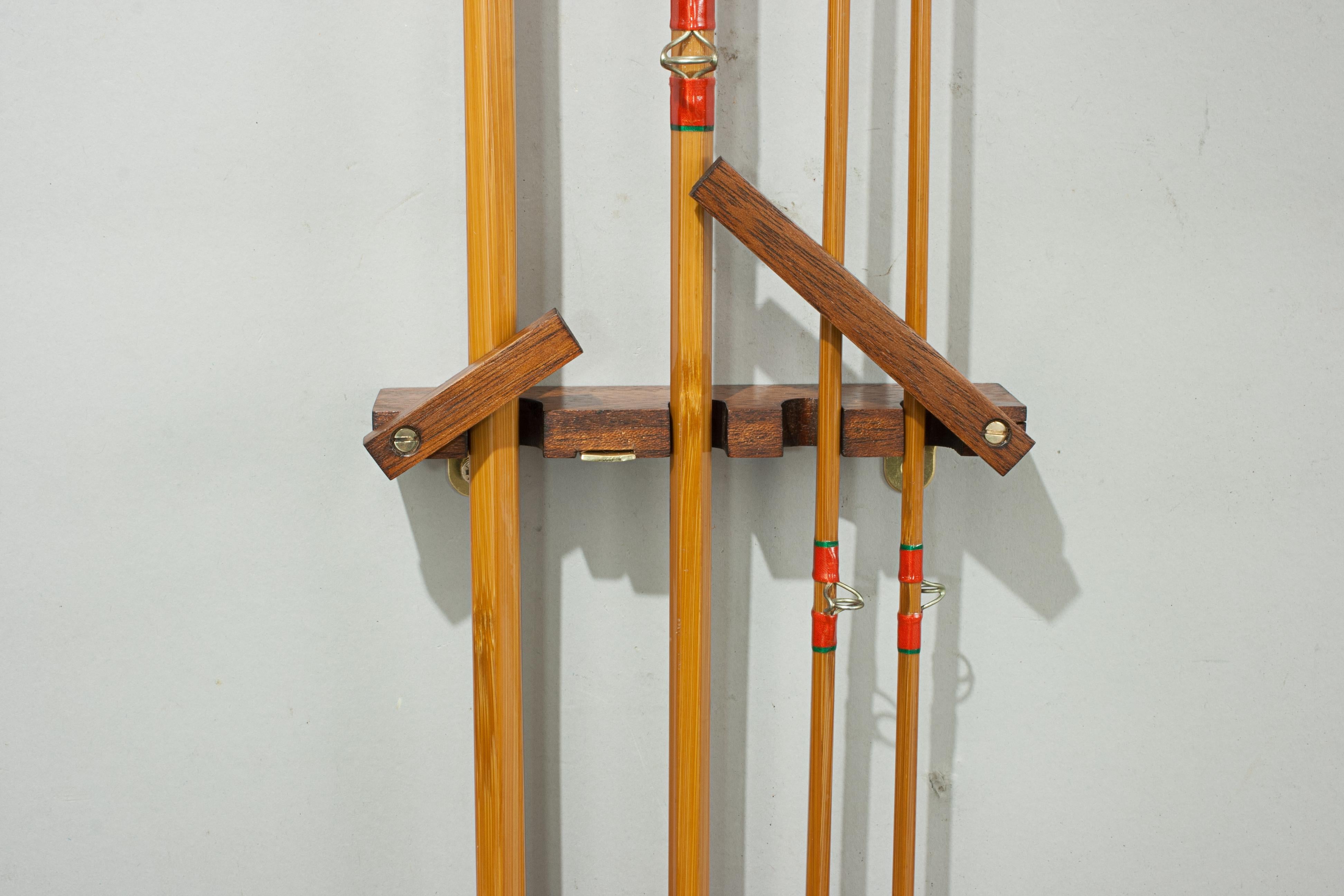 Contemporary Small Fishing Rod Display Rack
