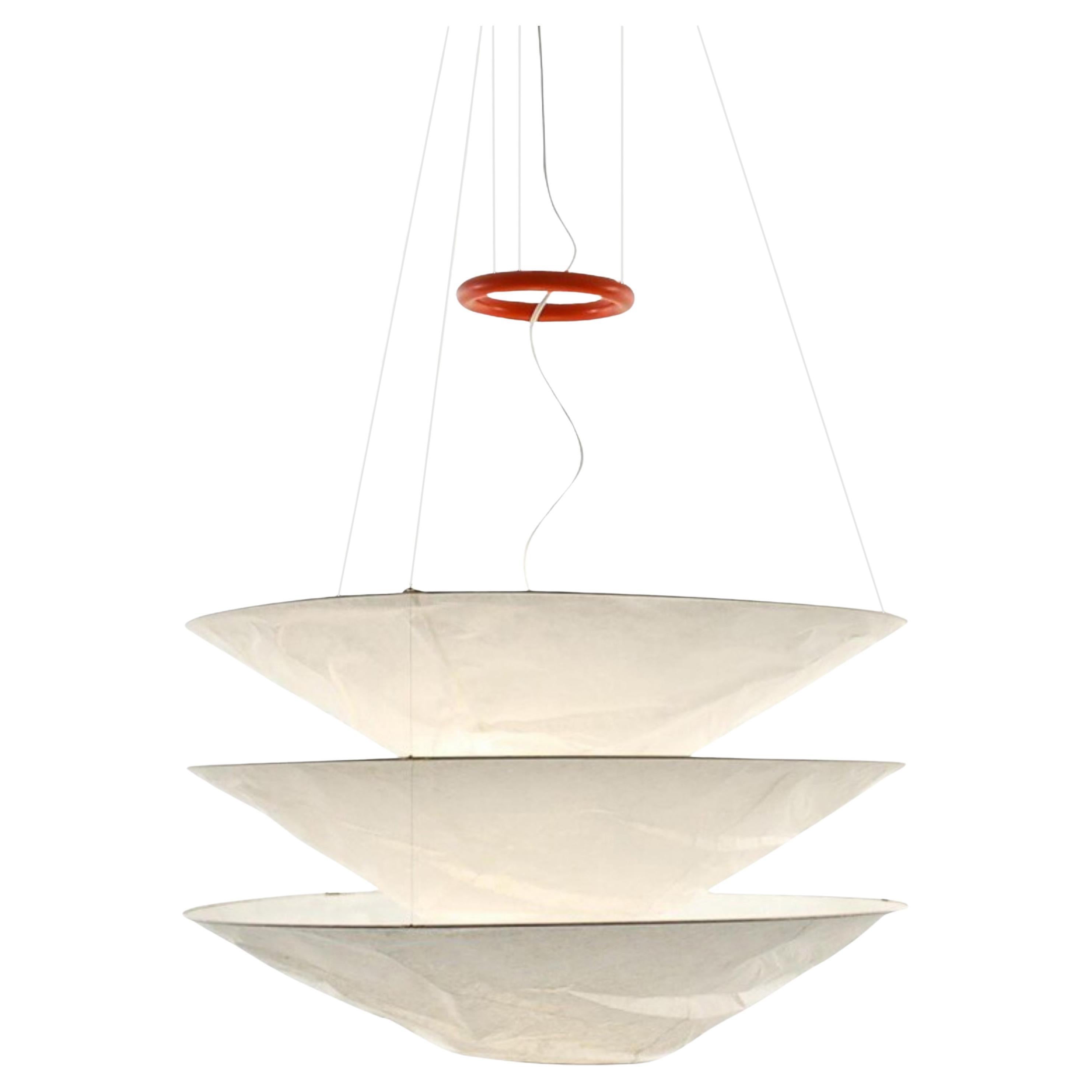 Small 'Floatation' Japanese Paper Suspension Lamp for Ingo Maurer