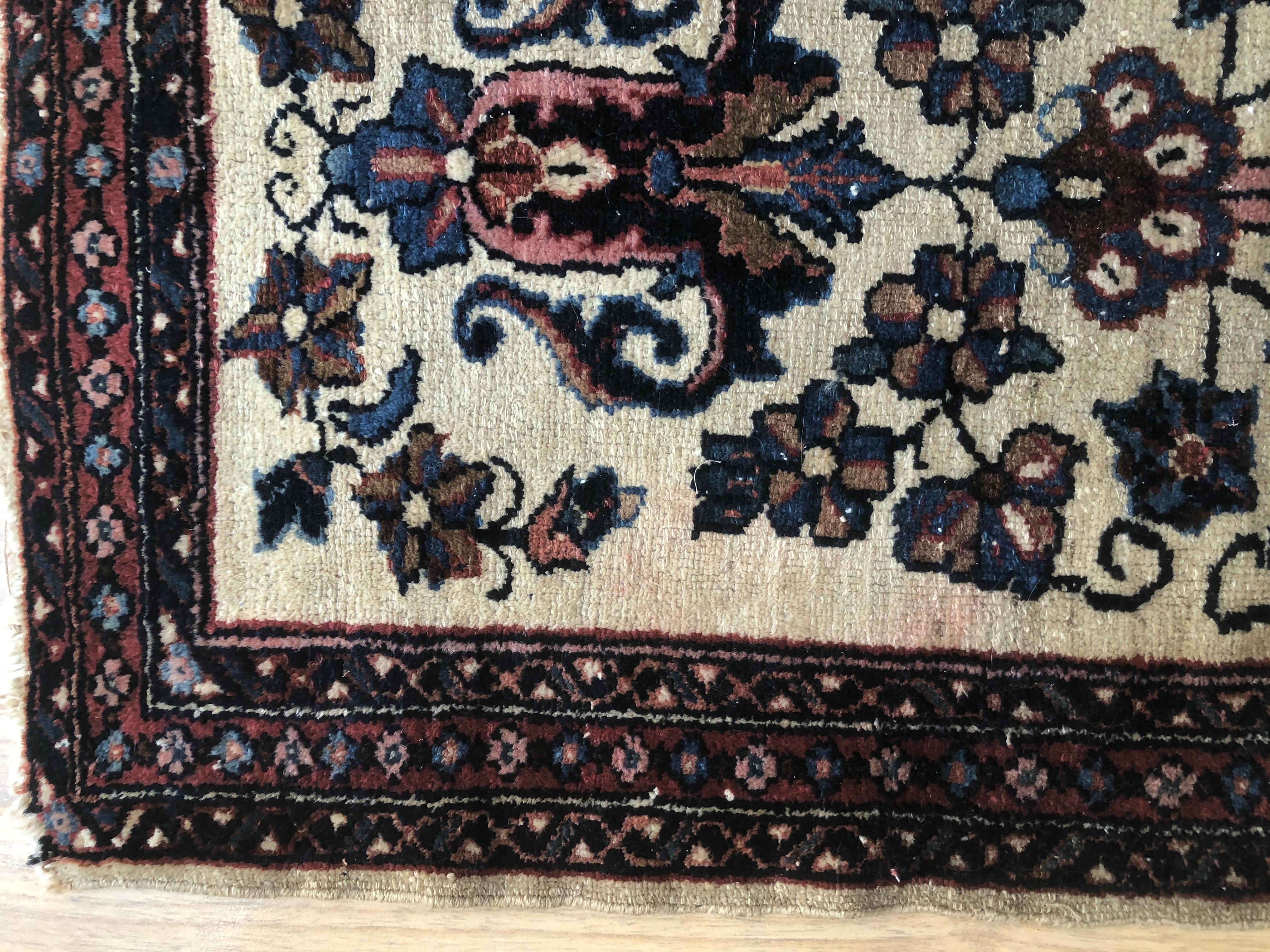 small floral rug