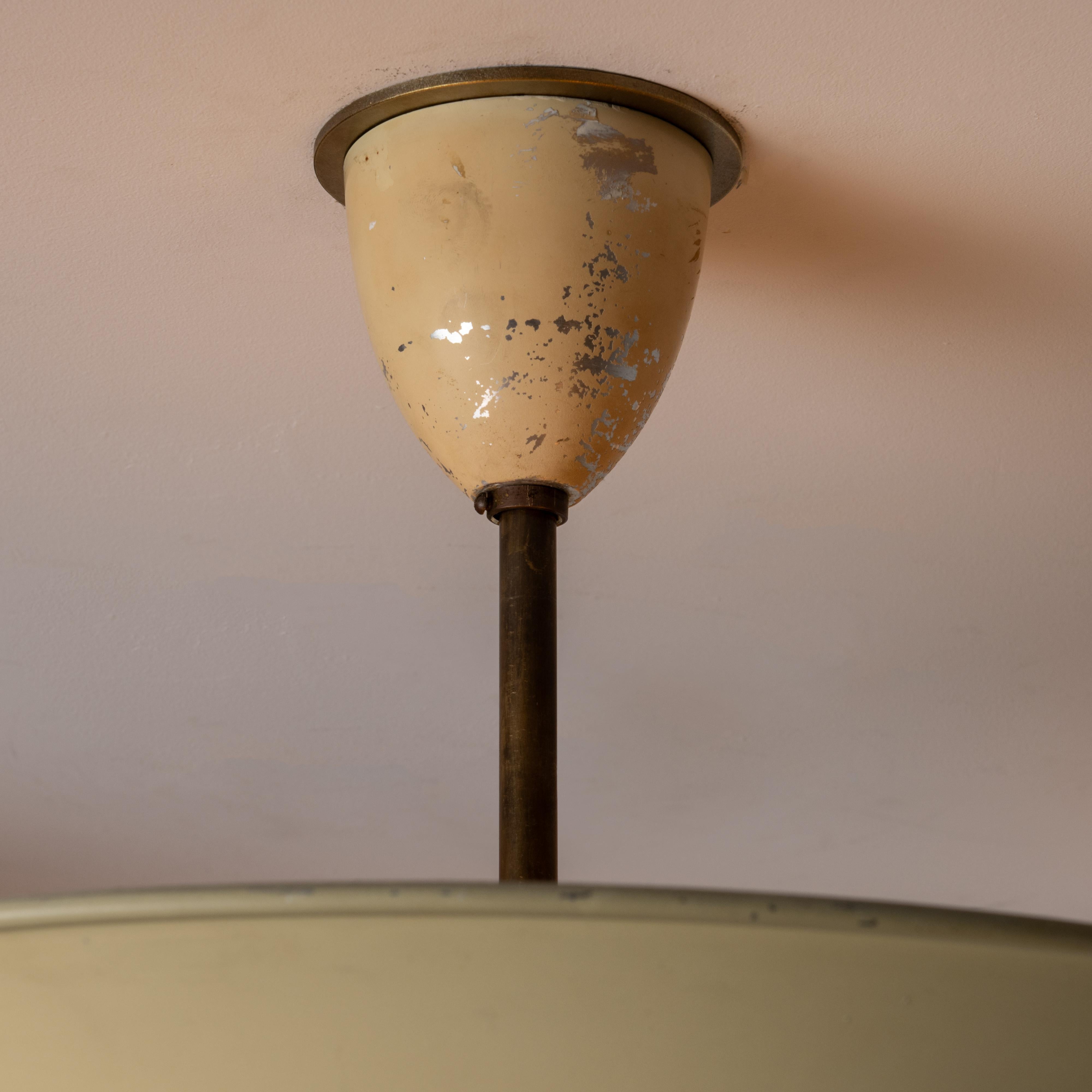 Mid-20th Century Single Small Flushmount by Stilux For Sale