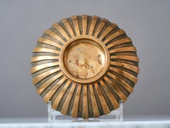 Petit bol cannelé en bronze de Tinos, Art déco, Danemark, années 1930