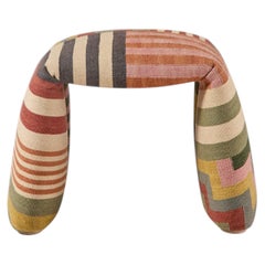 Small 'Folded' Upholstered Kilim Bench by Estudi Manel Molina and Nanimarquina