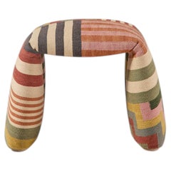 Small 'Folded' Upholstered Kilim Bench by Estudi Manel Molina and Nanimarquina