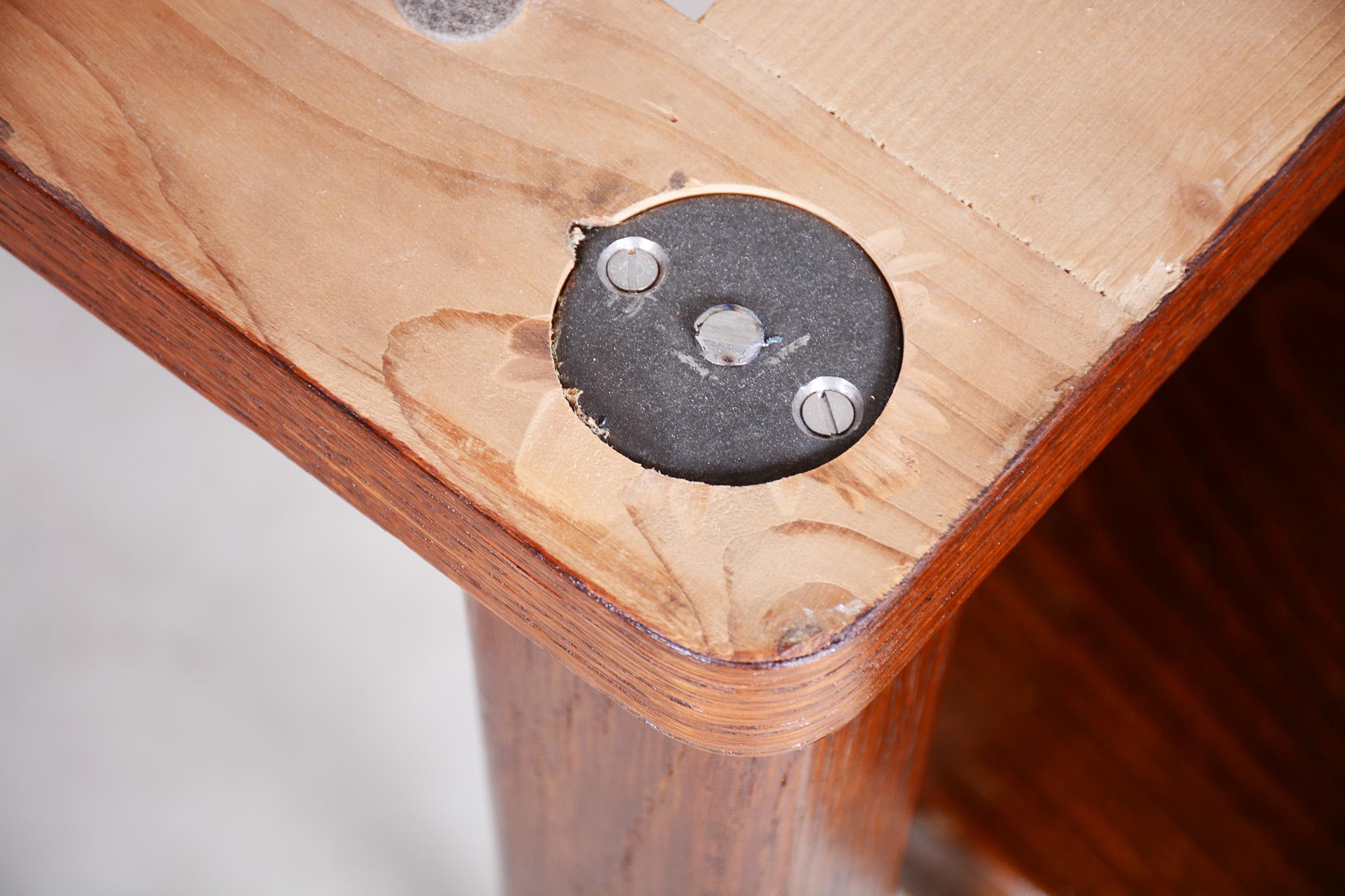 Small Folding Dining Table Made in 1940s Czechia, Designed by Halabala 8