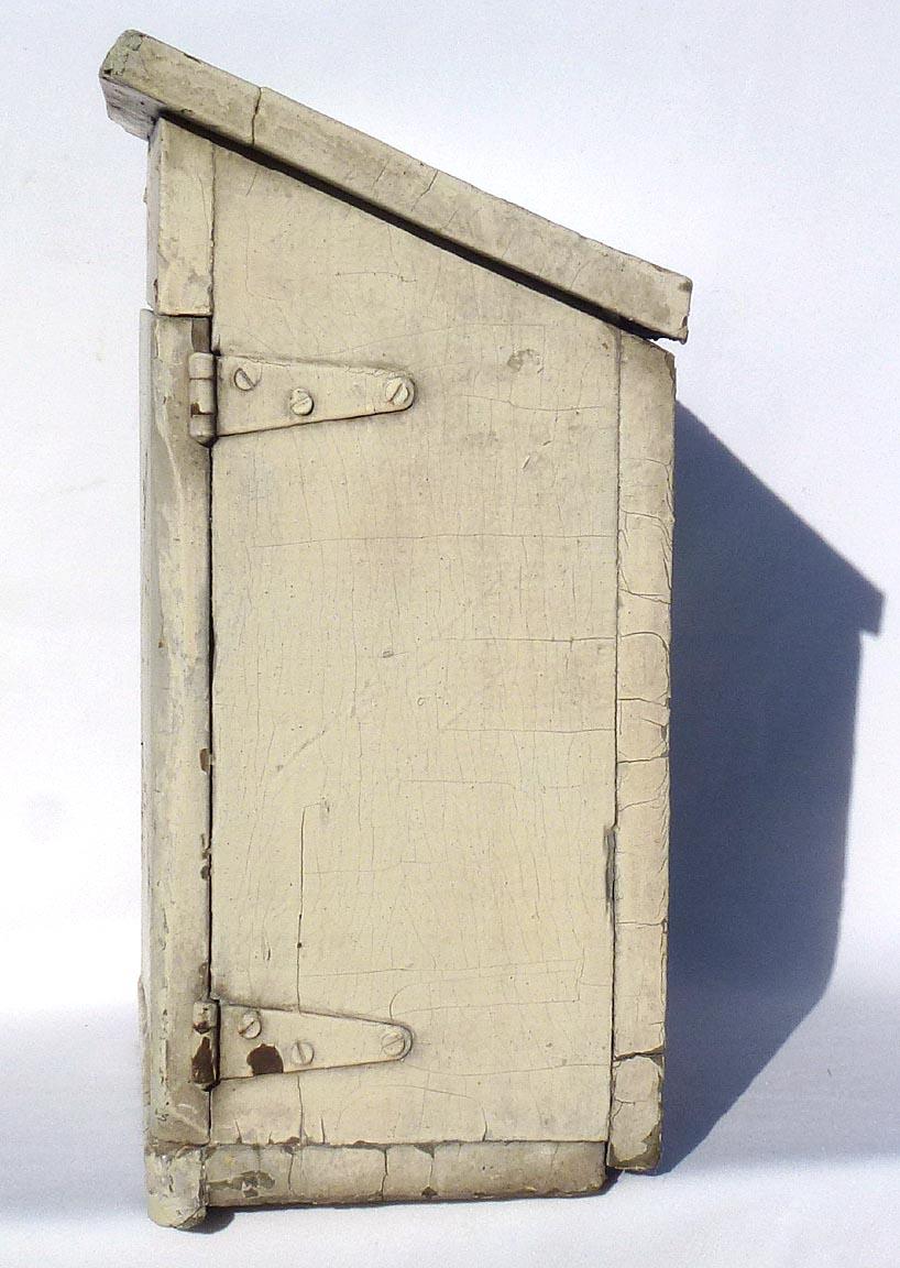 Small Folk Art Cupboard from a Wood Fuse Box with 