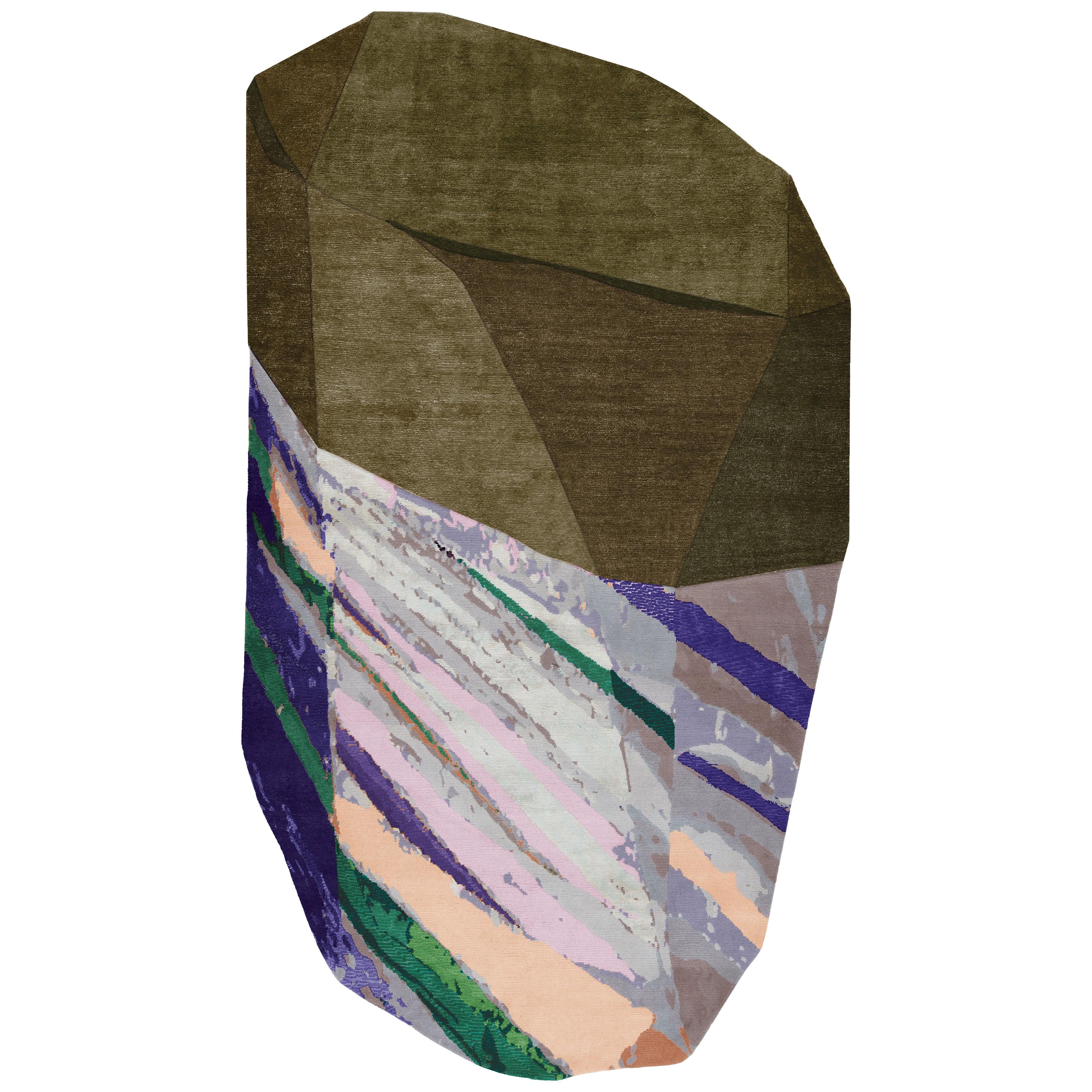 Fordite 1  Rock Shaped Rug by Patricia Urquiola for CC-Tapis - showroom sample