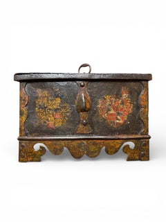 Small forged iron strongbox or chest - Nuremberg (Germany) - Early 17th century