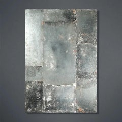 Small Format Mirror in Oxidized Glass, 1950s Style