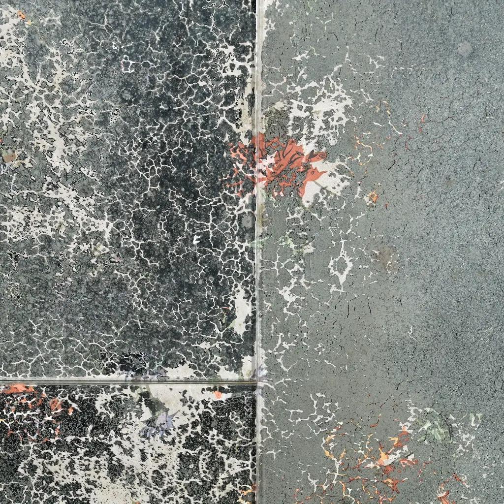 Fait main Miroir de petit format en verre oxydé, style années 1950 en vente