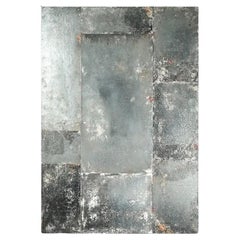 Small Format Mirror in Oxidized Glass, 1950s Style