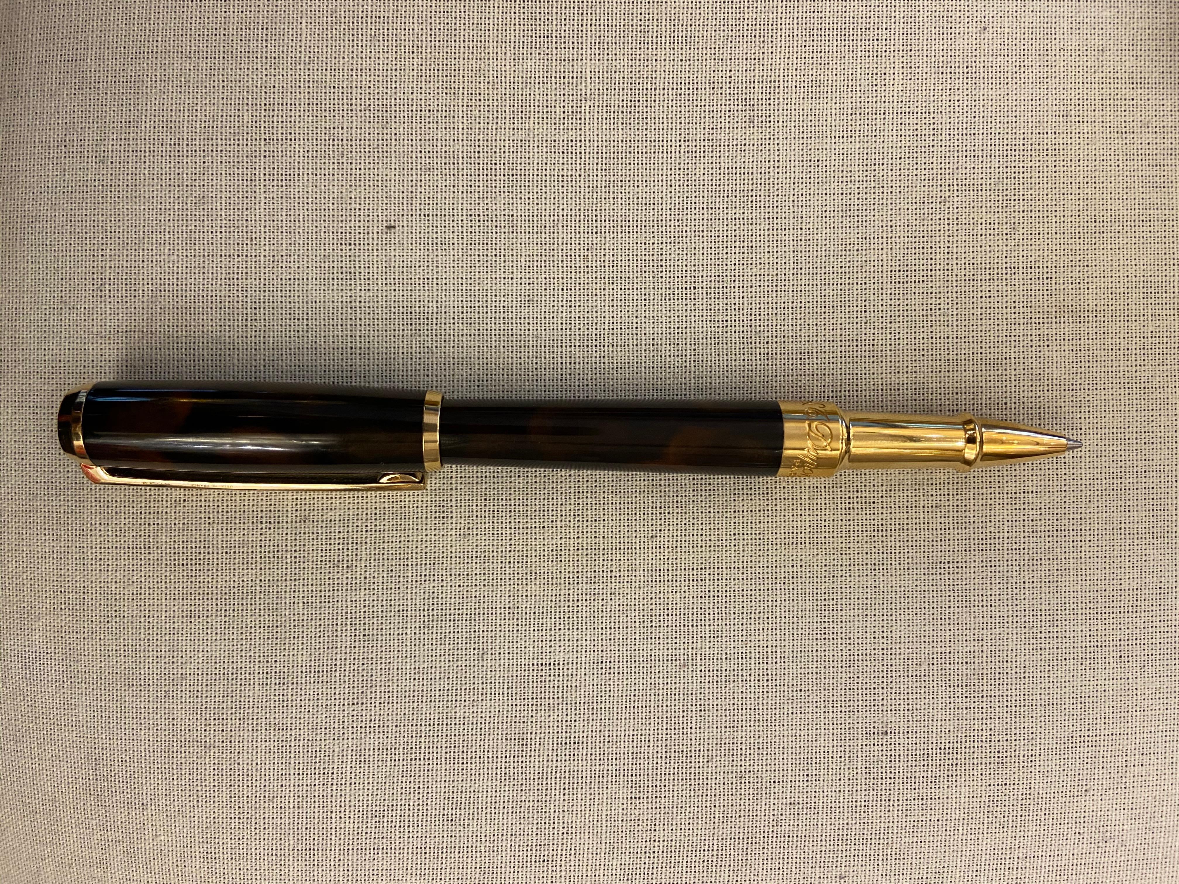 Women's or Men's Small-Format Rollerball Pen, Edition ST Dupont, Atelier 1953, Line D For Sale
