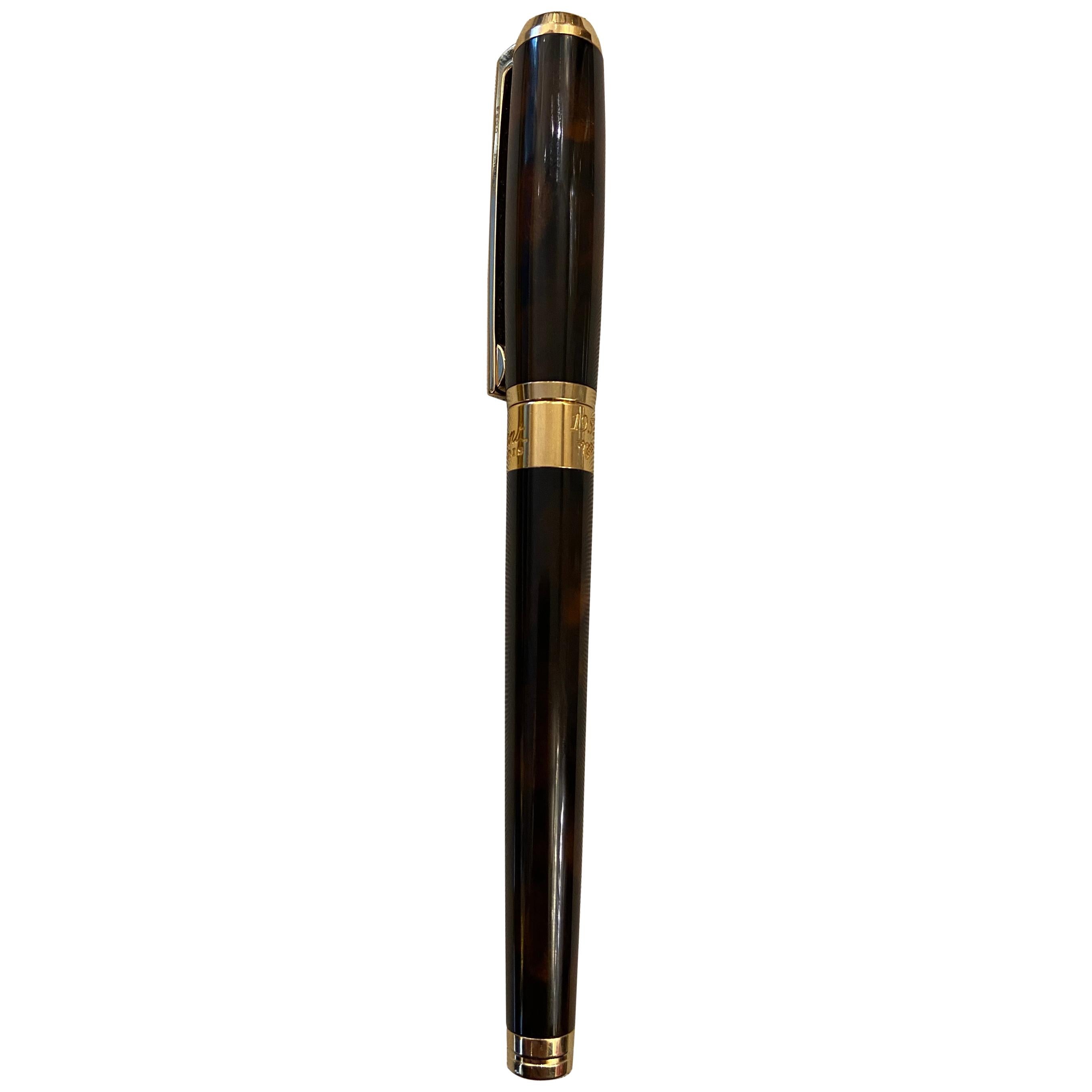 Petit stylo à bille à roulettes, Édition ST Dupont, Atelier 1953, Line D en vente
