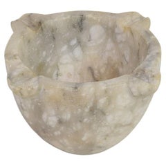 Small French 18th-19th Century Alabaster Mortar