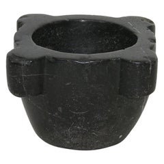 Small French 18th-19th Century Black Marble Mortar Small French 18th-19th Century Black Marble Mortar