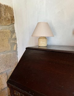 Small French 1960’s stone carved lamp style of Albert Tormos