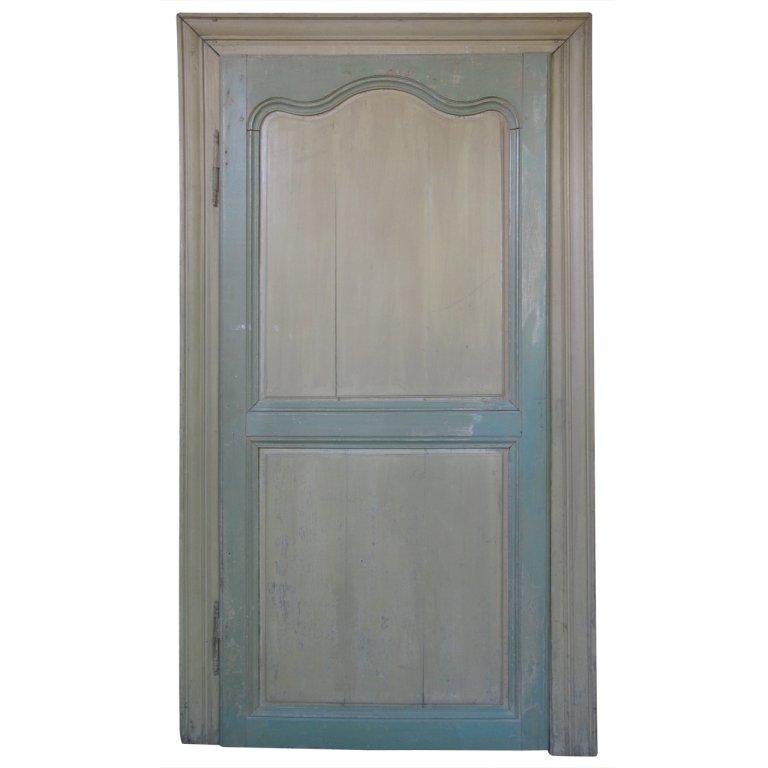 Small French 19th Century Oak Recessed Door For Sale