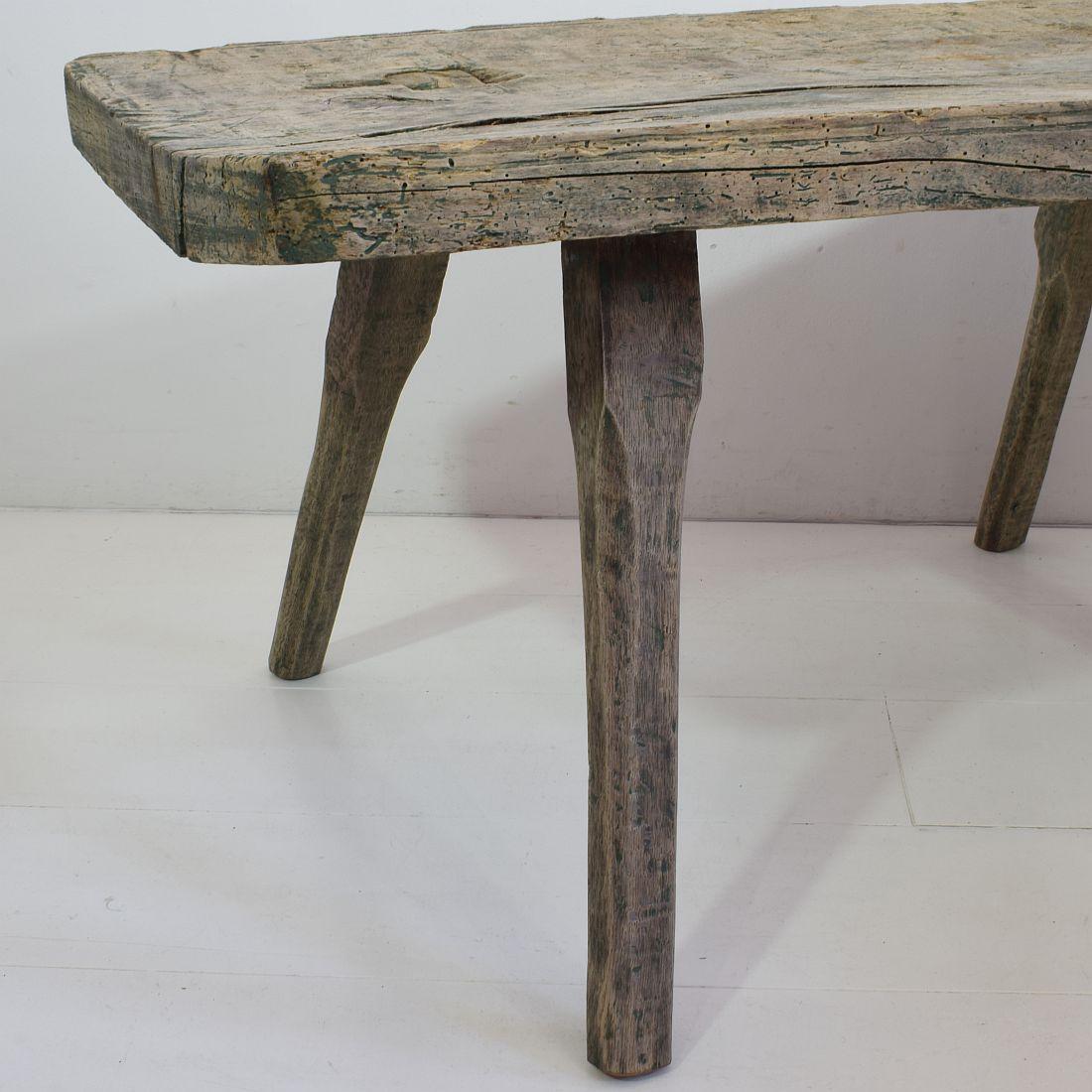 Small French 19th Century Rustic Oak Table 9