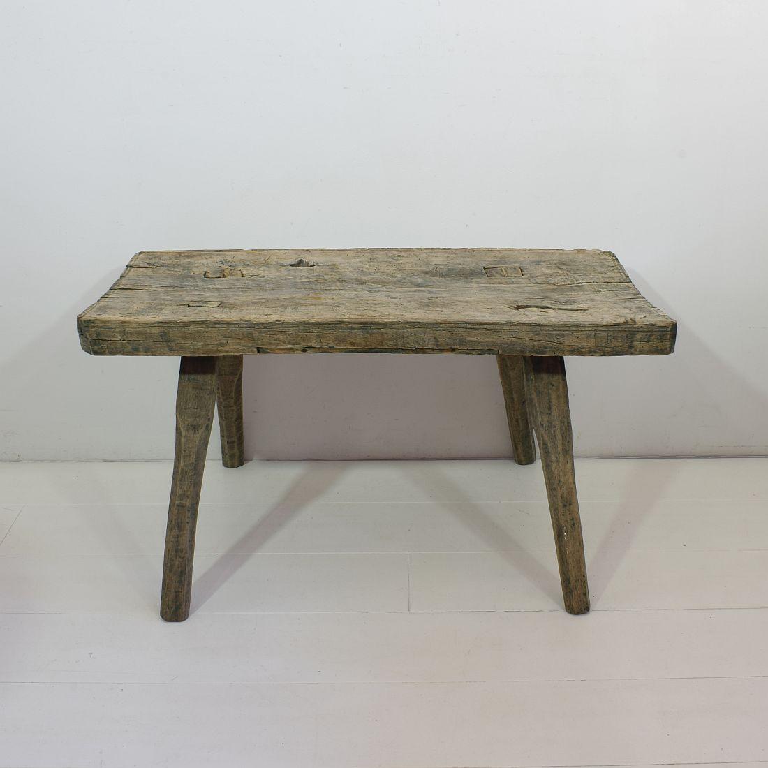 Small French 19th Century Rustic Oak Table 2