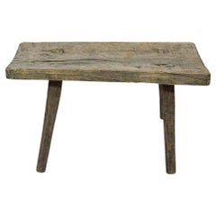 Antique Small French 19th Century Rustic Oak Table