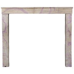 Small French Used Fireplace Surround in Stone Creation by Nature