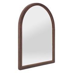 Piccolo Antique Mirror francese in legno curvato, intarsiato, circa 1865
