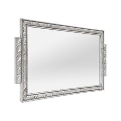 Petit miroir français Antique Silvered Style Art Nouveau, circa 1900