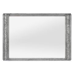 Small French Antique Silvered Wall Mirror, Art Nouveau Style, circa 1900