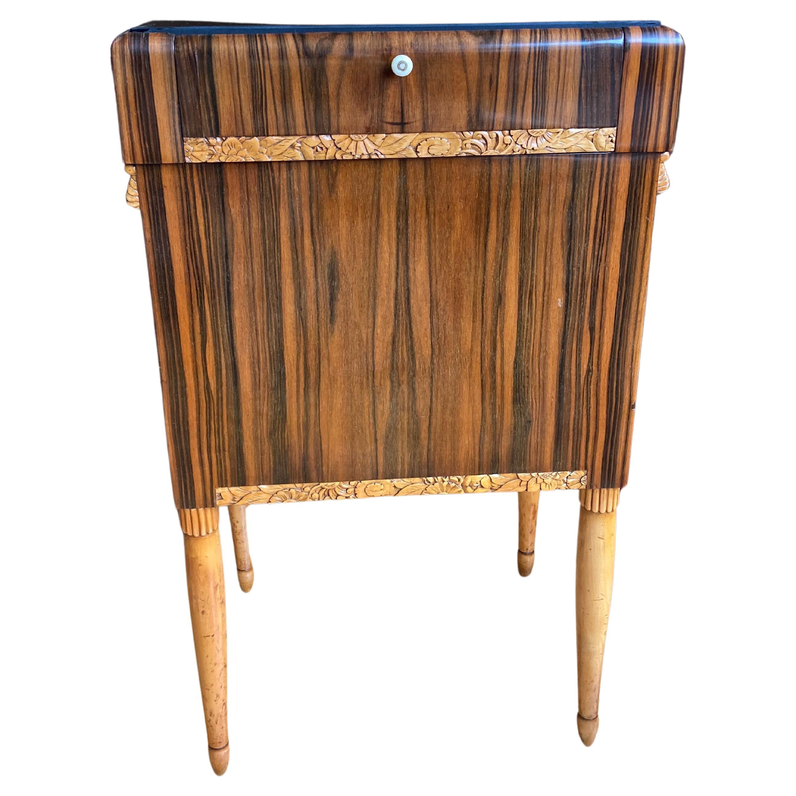 Small French Art Deco Cabinet in the Style of Paul Follot For Sale