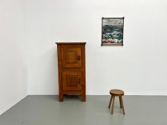 Small french brutalist hosiery cabinet from the 1950s