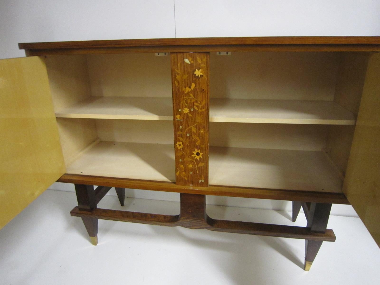 Small French Cabinet in Palisander with Marquetry and Parquetry Detail 3