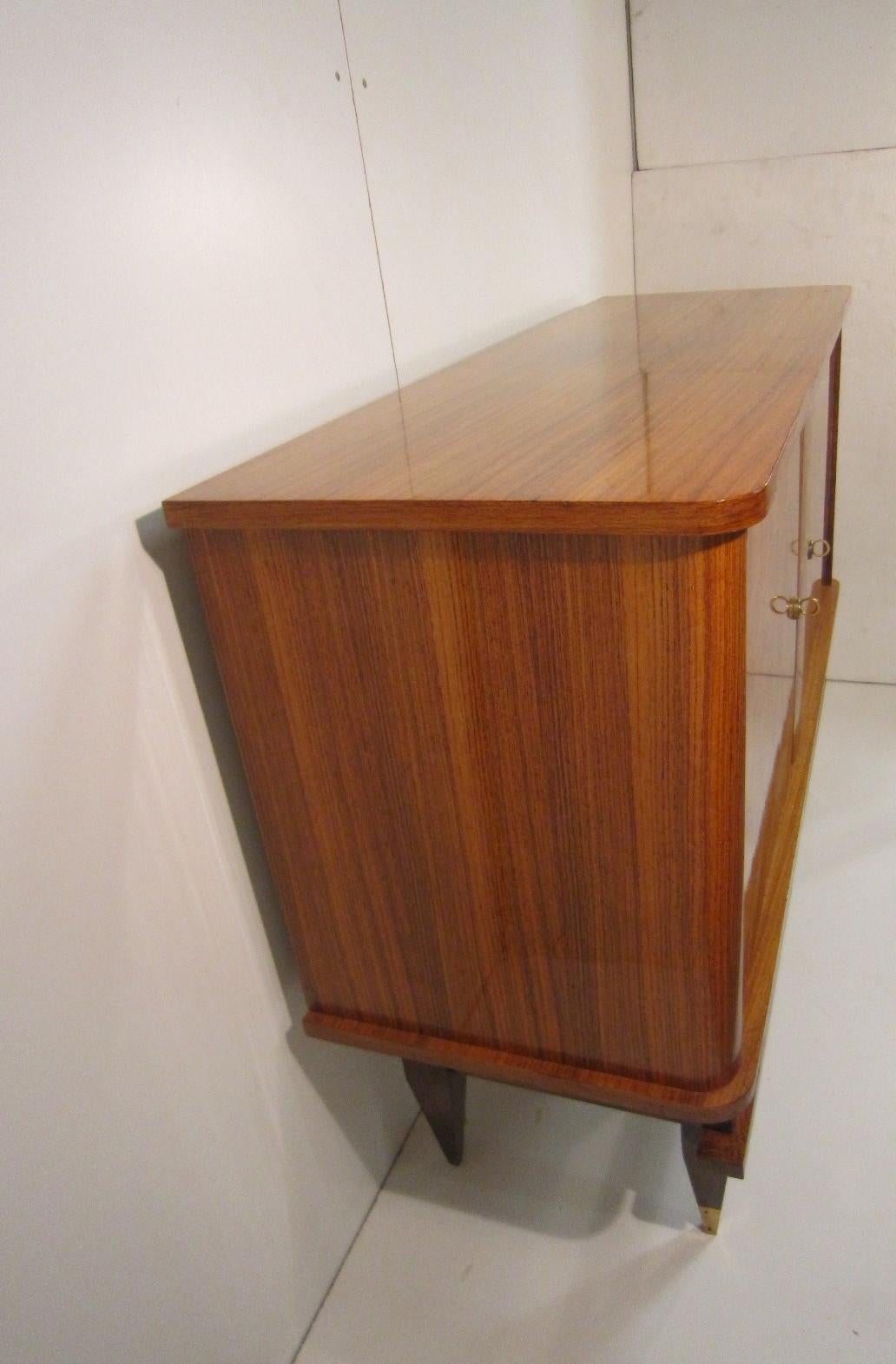 Small French Cabinet in Palisander with Marquetry and Parquetry Detail 7