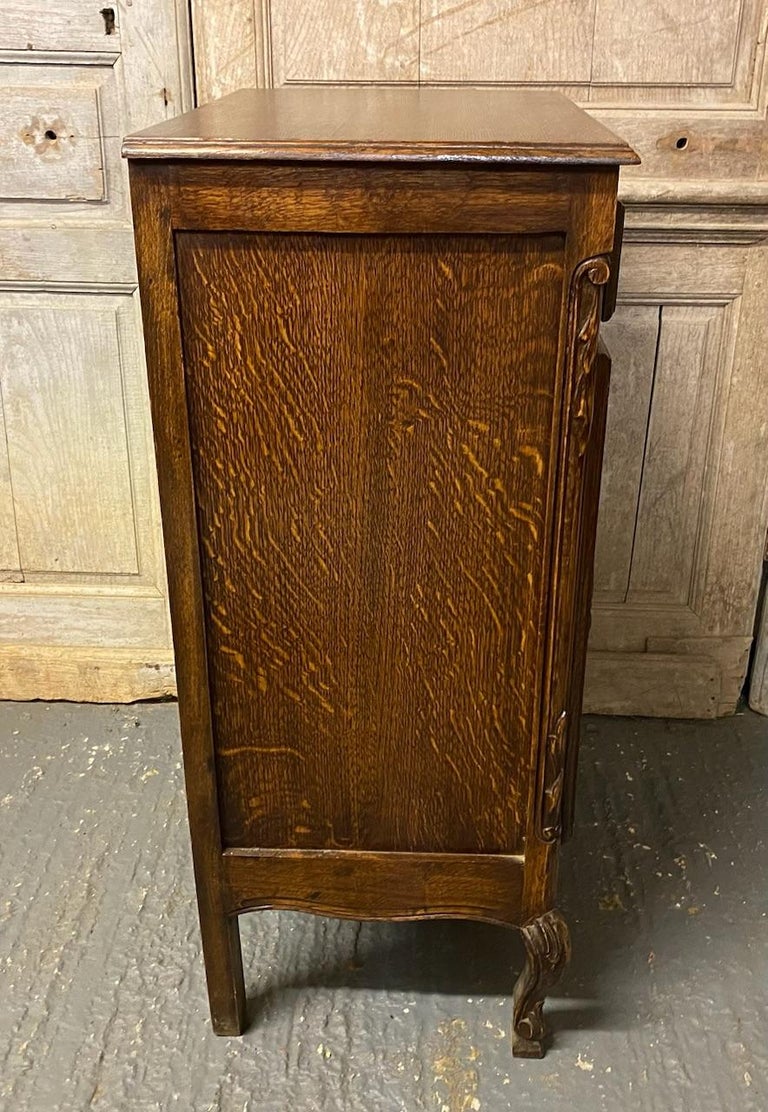 Small French Carved Oak For Sale at 1stDibs