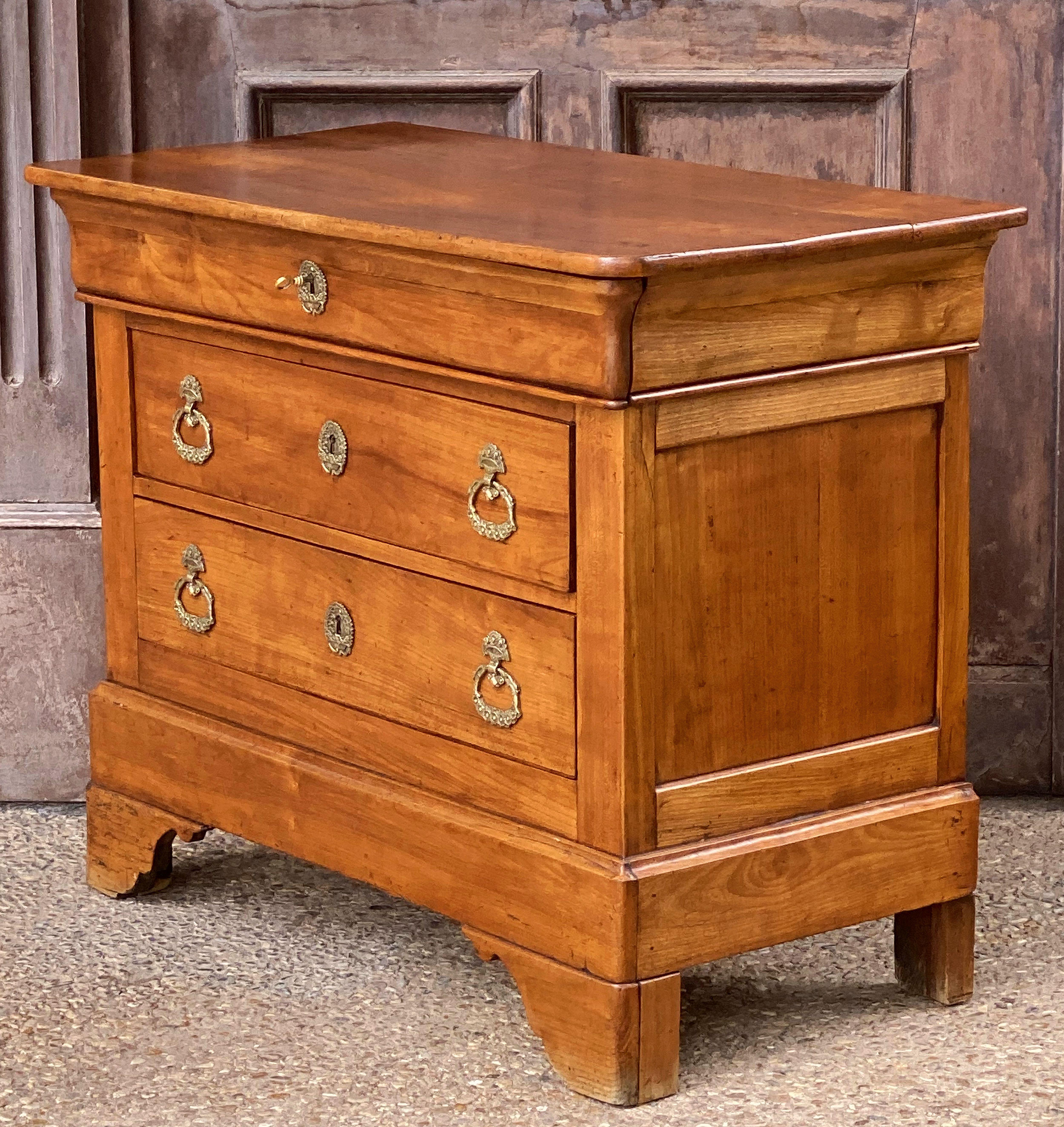 Small French Chest or Commode of Cherry 2