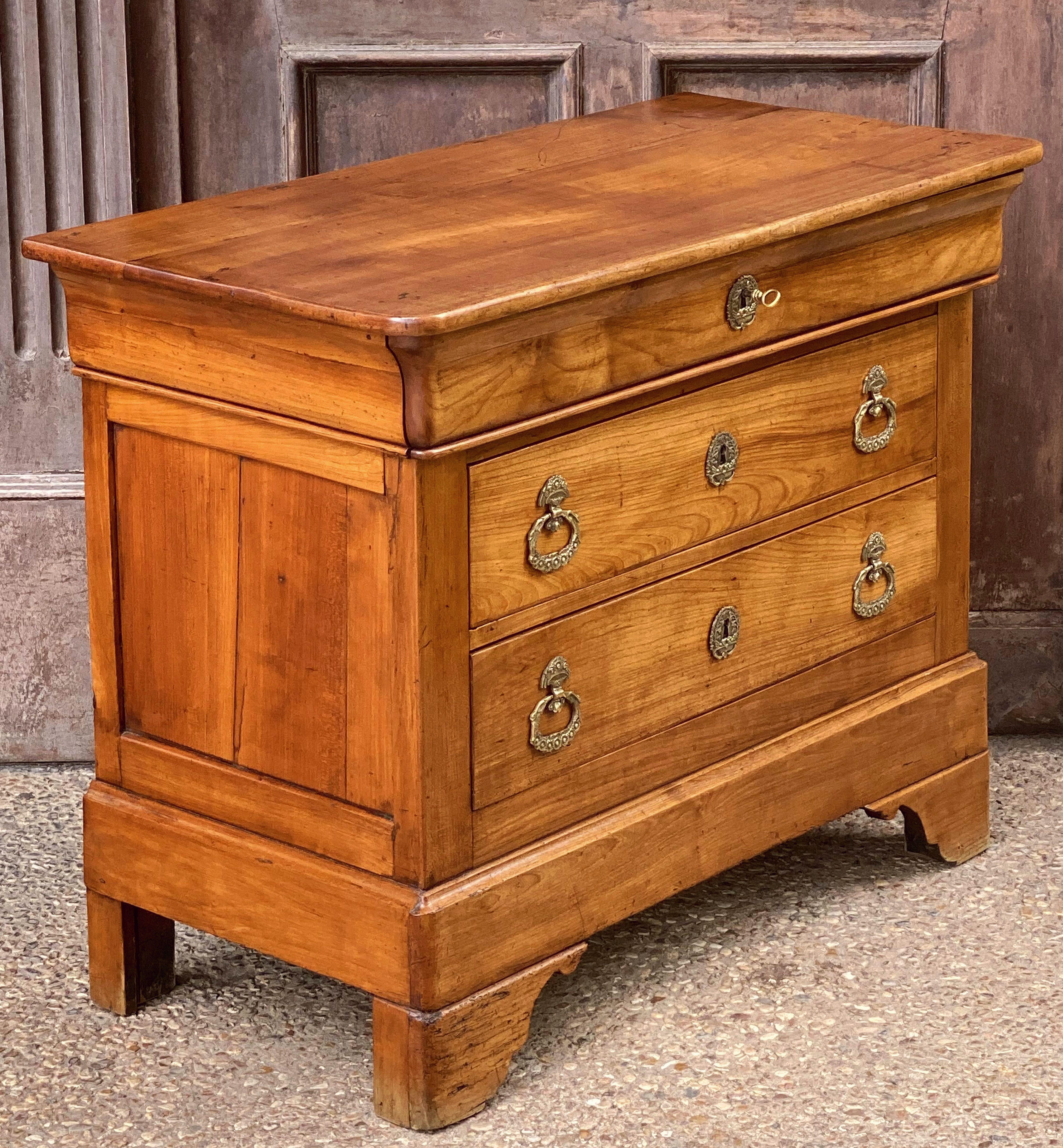 Small French Chest or Commode of Cherry 4