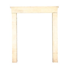 Small French Country Style Vintage Limestone Fireplace Surround