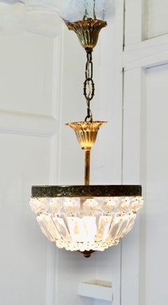 Small French Empire Style Basket Chandelier  This is a very pretty piece