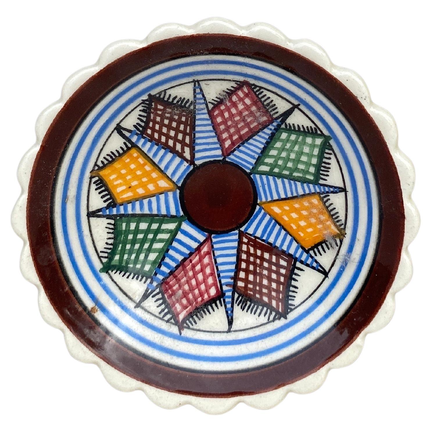Cuenco pequeño de loza francesa Henriot Quimper Circa 1930