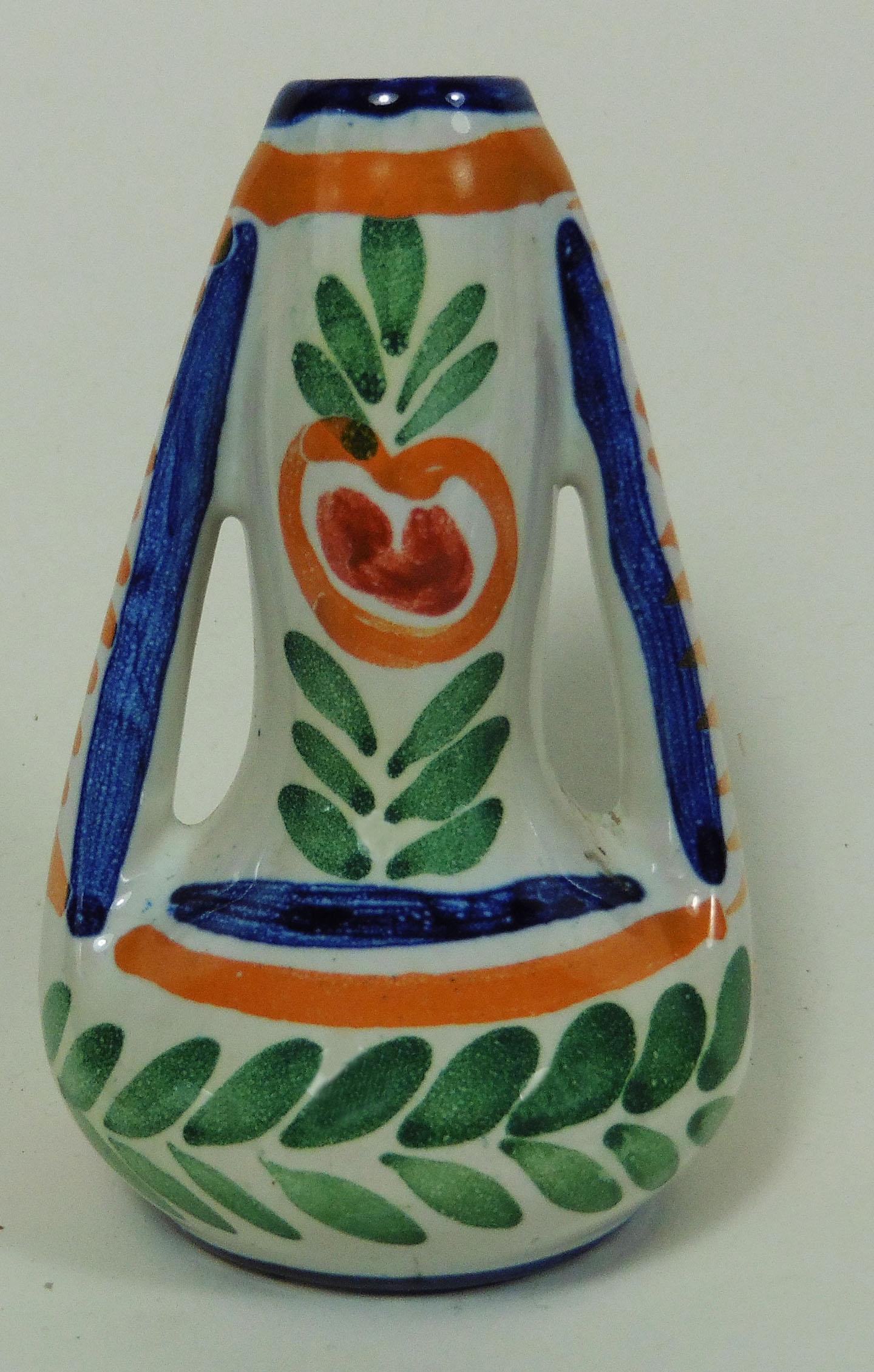 Country Small French Faience Vase, circa 1930