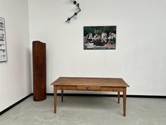 Small French farmhouse table with spindle legs