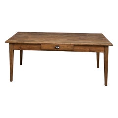 Small French farmhouse table with spindle legs