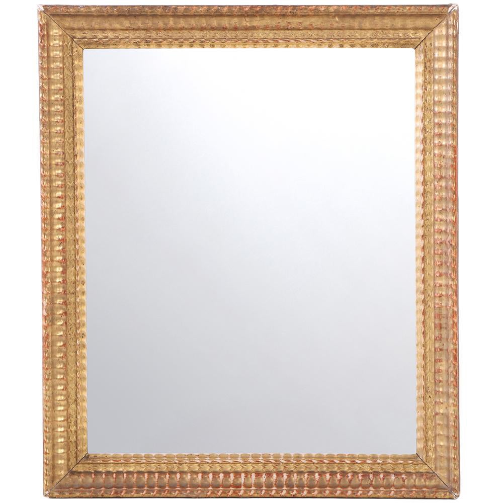 Small French Giltwood Mirror, Late 19th C