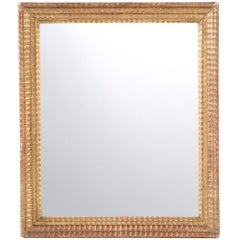Small French Giltwood Mirror, Late 19th C