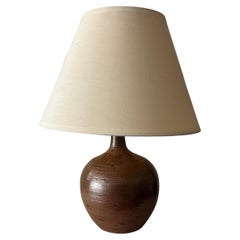 Small French glazed ceramic lamp